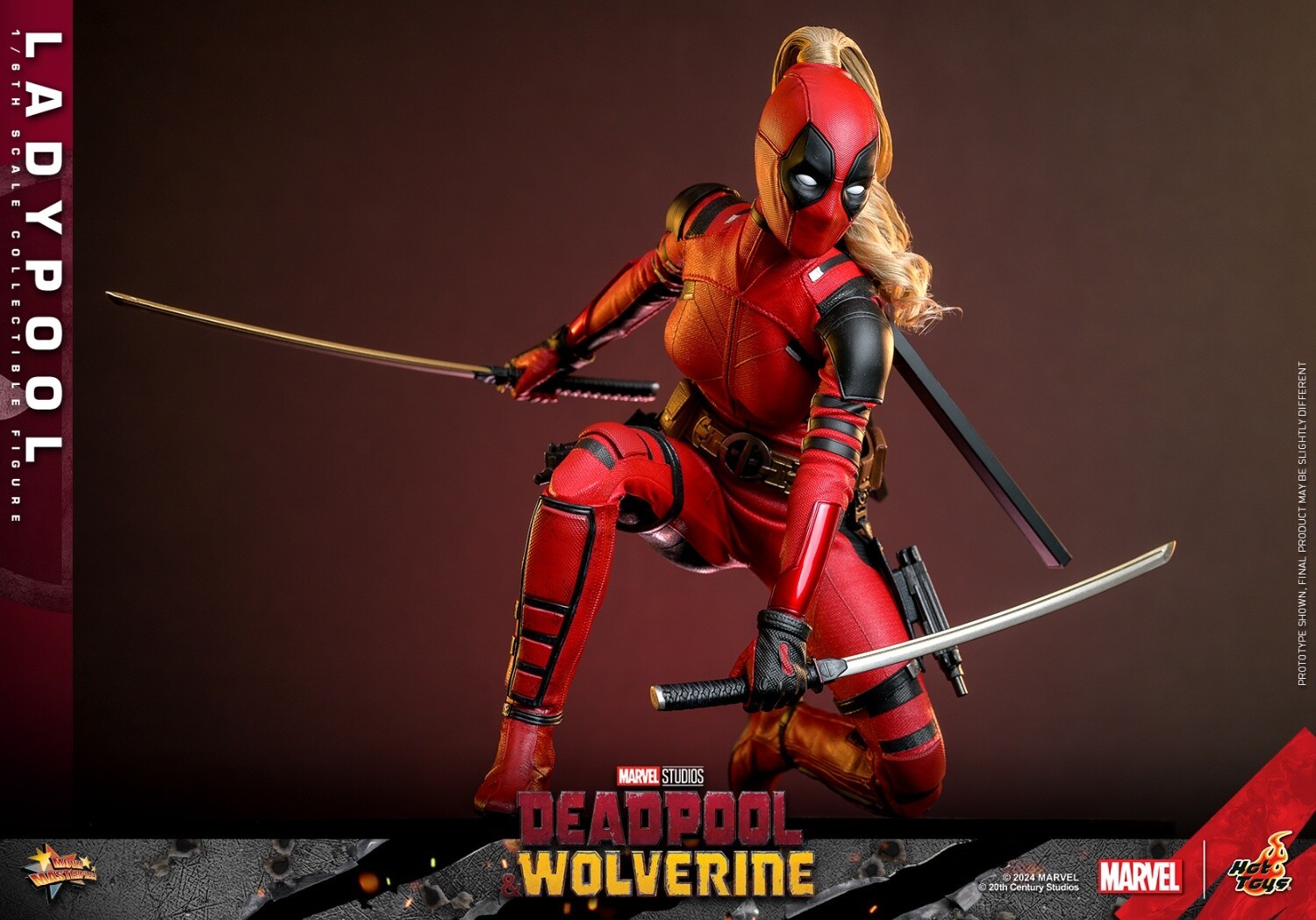 Ready! New Hot Toys MMS747 Deadpool &amp; Wolverine 1/6 Ladypool Action Figure Model