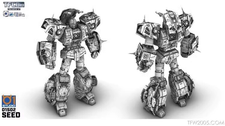 Ready! New 01-Studio Primus the Creator Seed Action Figure Transformable Toy