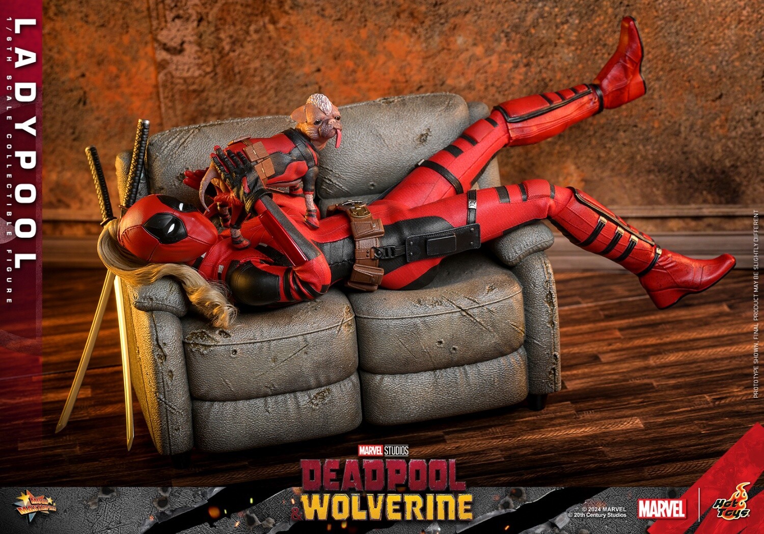 Ready! New Hot Toys MMS747 Deadpool &amp; Wolverine 1/6 Ladypool Action Figure Model