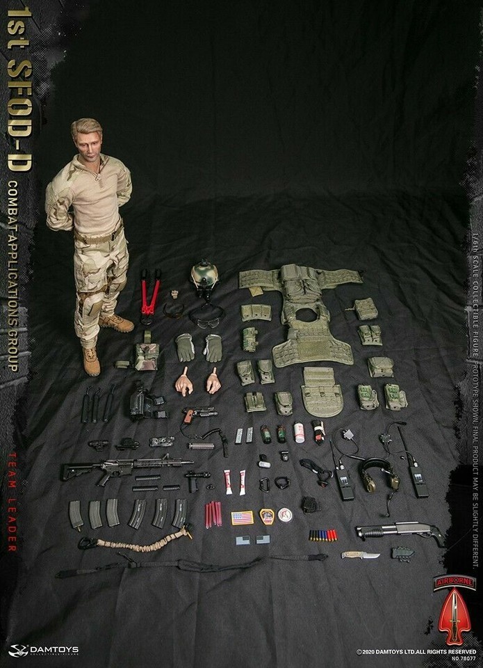 DAMTOYS 78077 1/6 1st SFOD-D Combat Applications Group Team Leader figure
