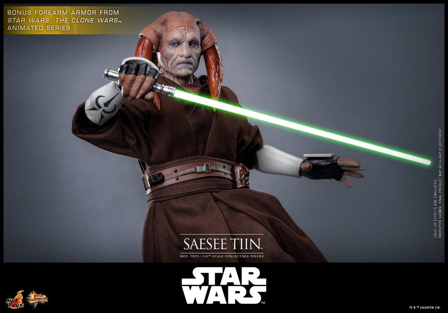 In Stock New Hot Toys MMS820 Star Wars III Revenge of the Sith Saesee Tiin 1/6