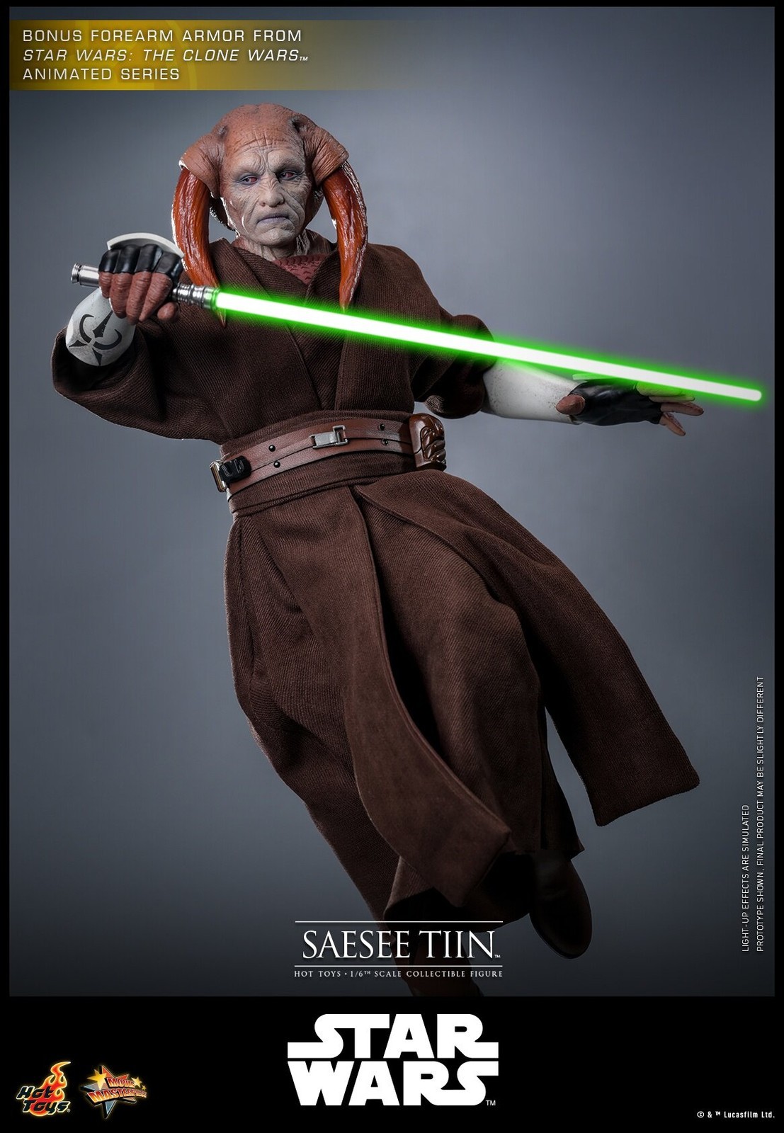 In Stock New Hot Toys MMS820 Star Wars III Revenge of the Sith Saesee Tiin 1/6