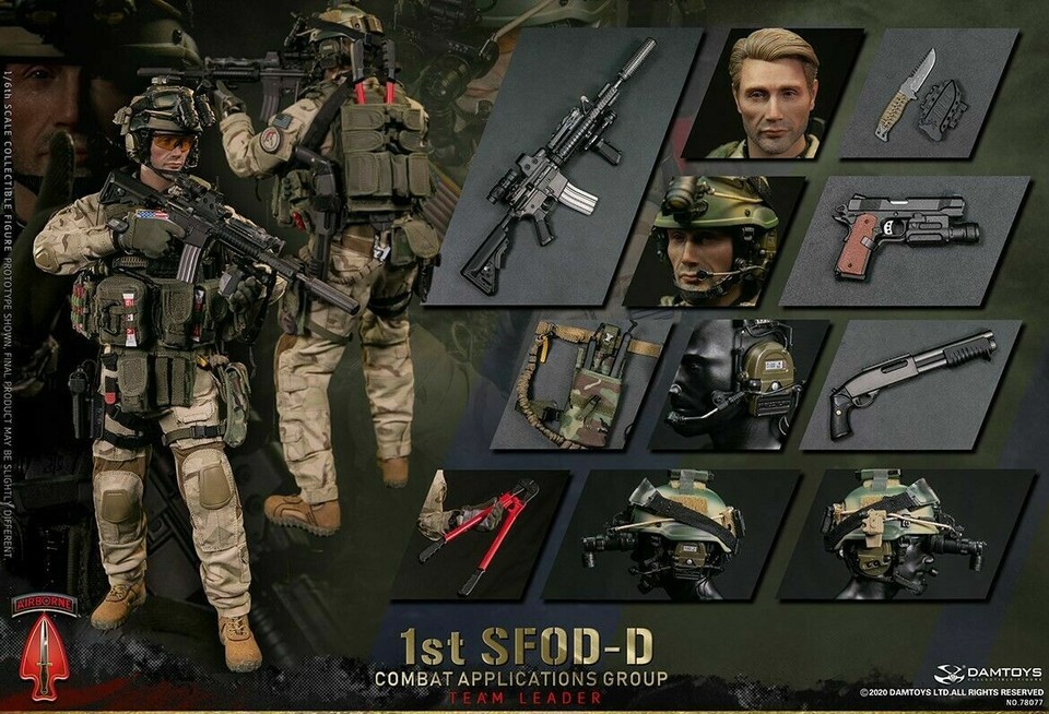DAMTOYS 78077 1/6 1st SFOD-D Combat Applications Group Team Leader figure