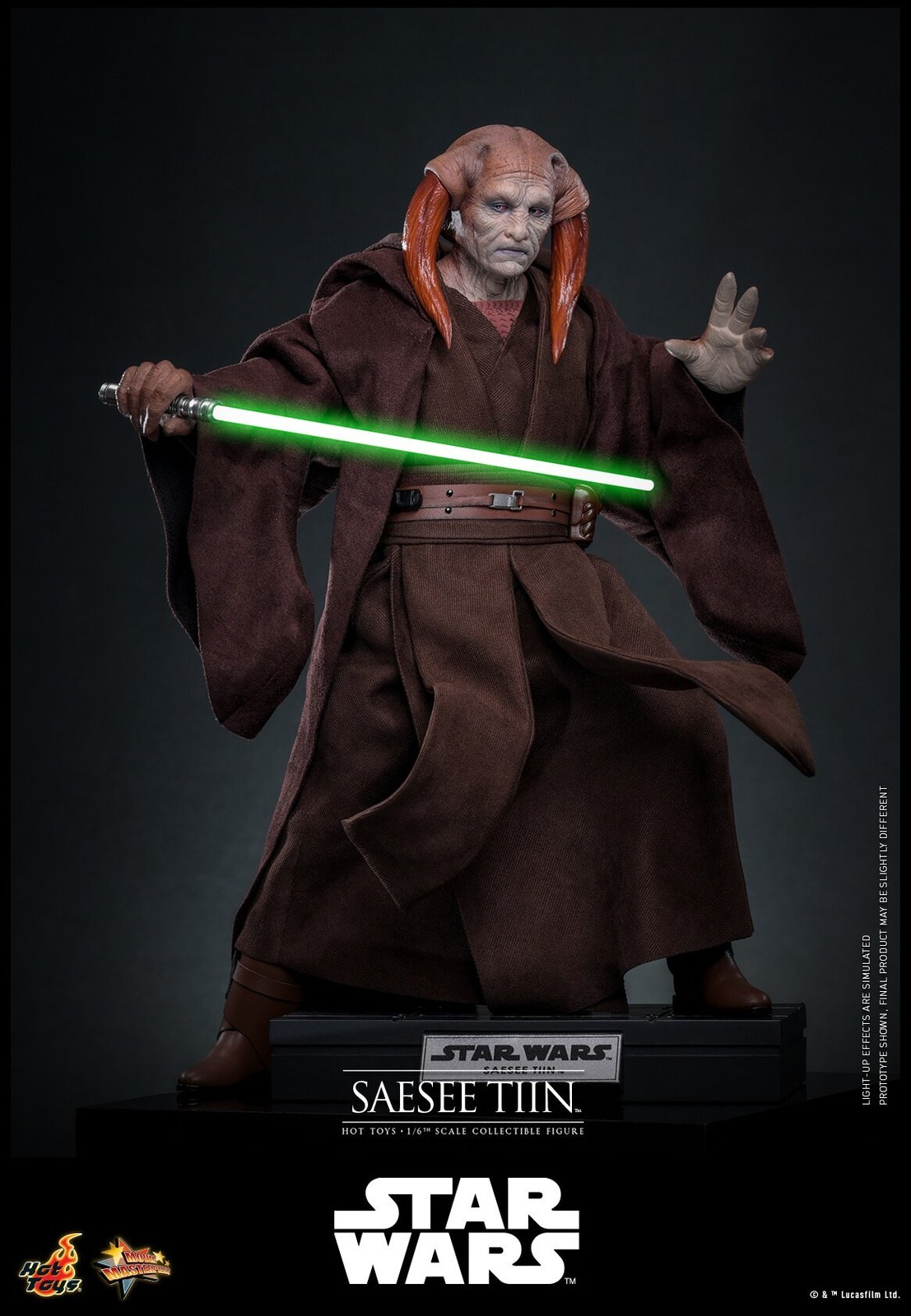 In Stock New Hot Toys MMS820 Star Wars III Revenge of the Sith Saesee Tiin 1/6