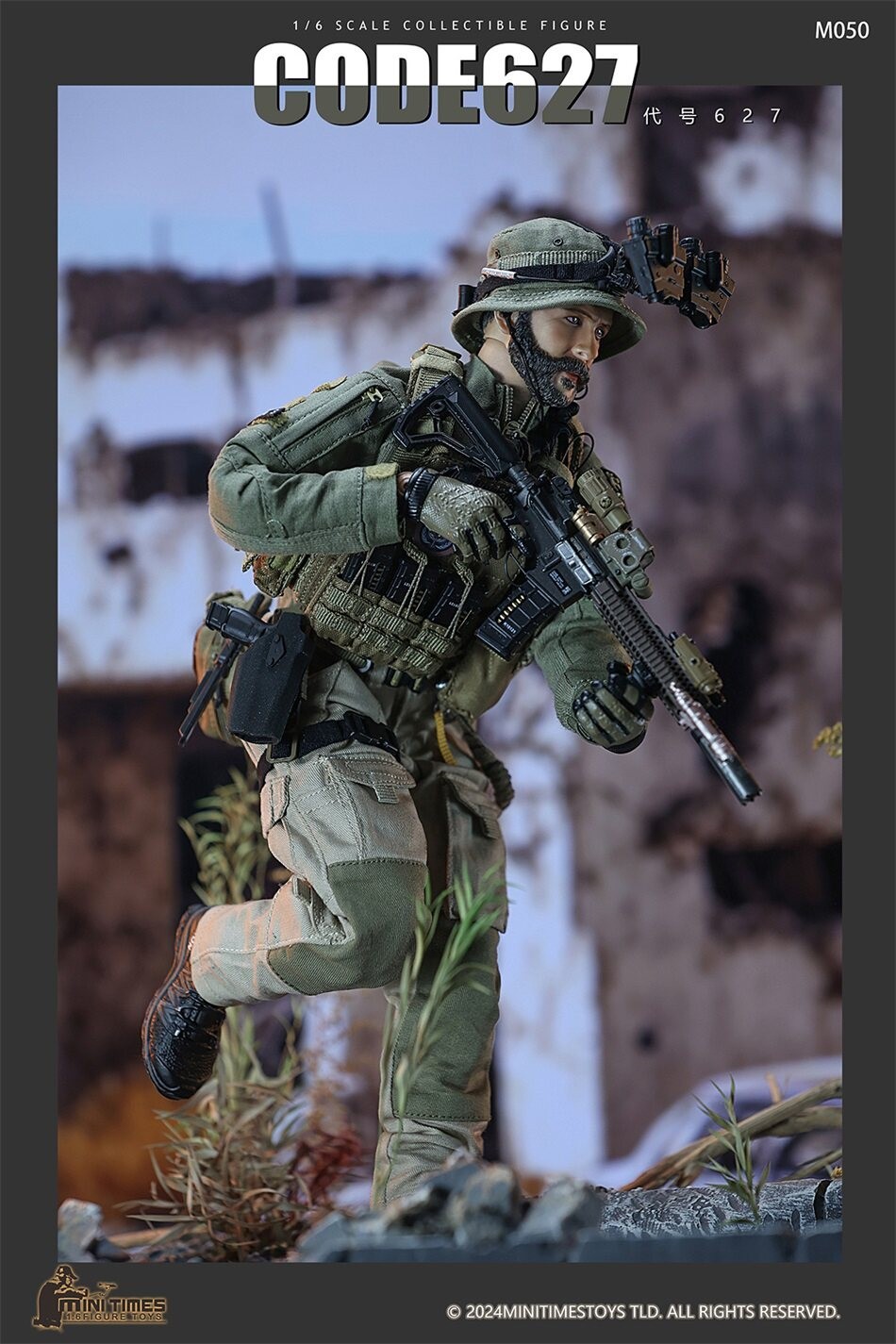 In Stock New Mini Times Toys M050 MODERN BATTLEFIELD SAS Cpt. Price 1/6 Figure