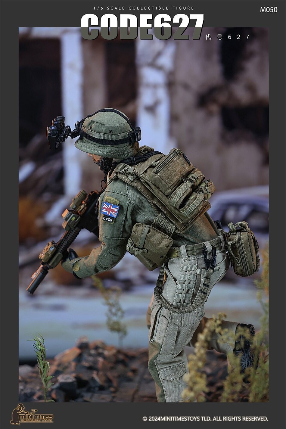 In Stock New Mini Times Toys M050 MODERN BATTLEFIELD SAS Cpt. Price 1/6 Figure