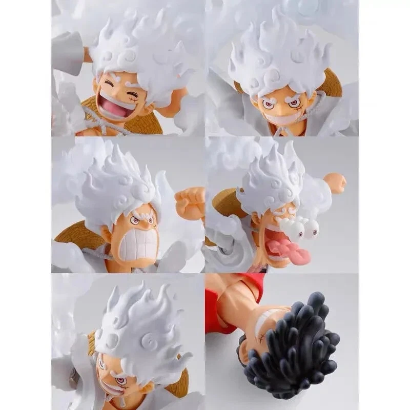 BANDAI S.H. Figuarts Monkey D. Luffy Gear 5 OnePiece Action Figure Toy Gift New