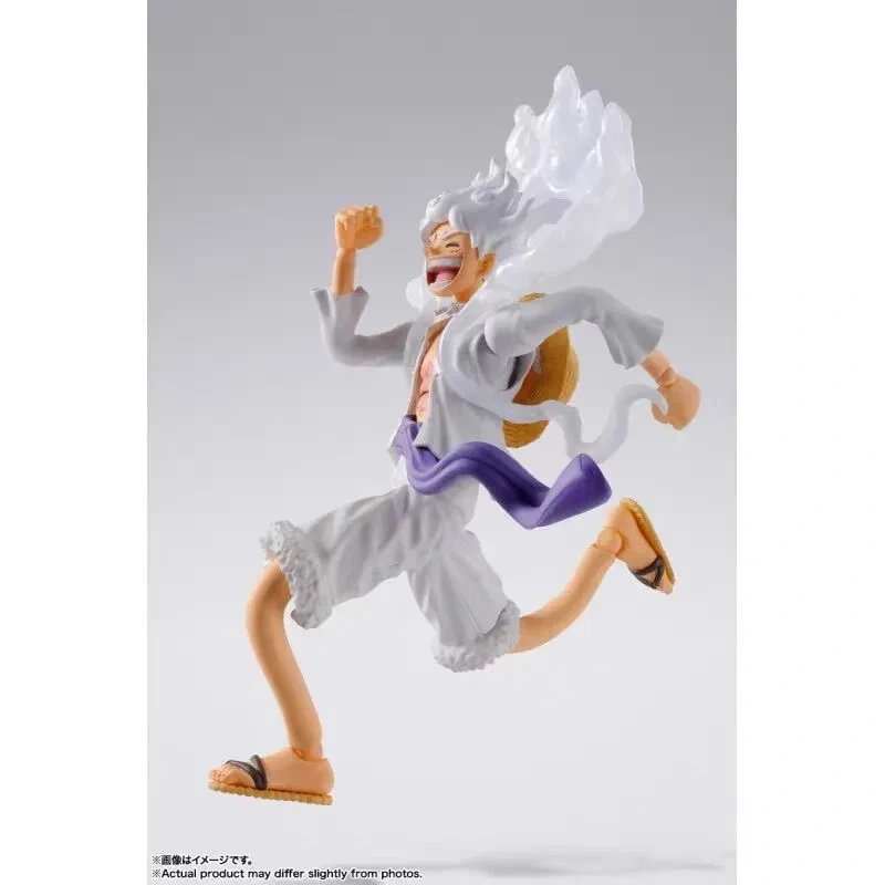 BANDAI S.H. Figuarts Monkey D. Luffy Gear 5 OnePiece Action Figure Toy Gift New