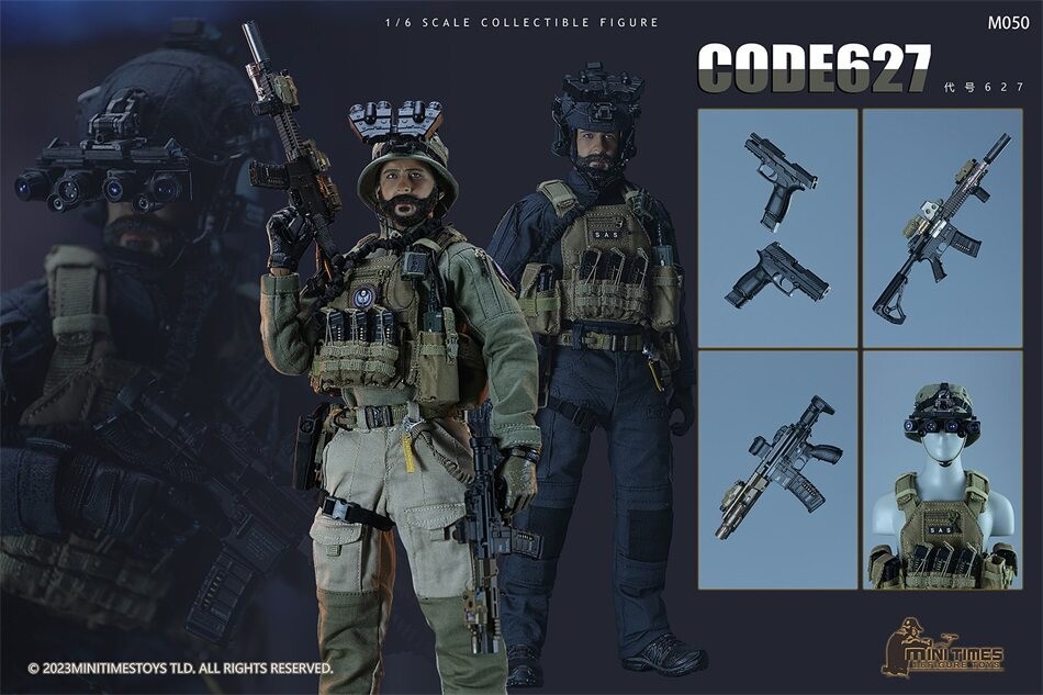 In Stock New Mini Times Toys M050 MODERN BATTLEFIELD SAS Cpt. Price 1/6 Figure