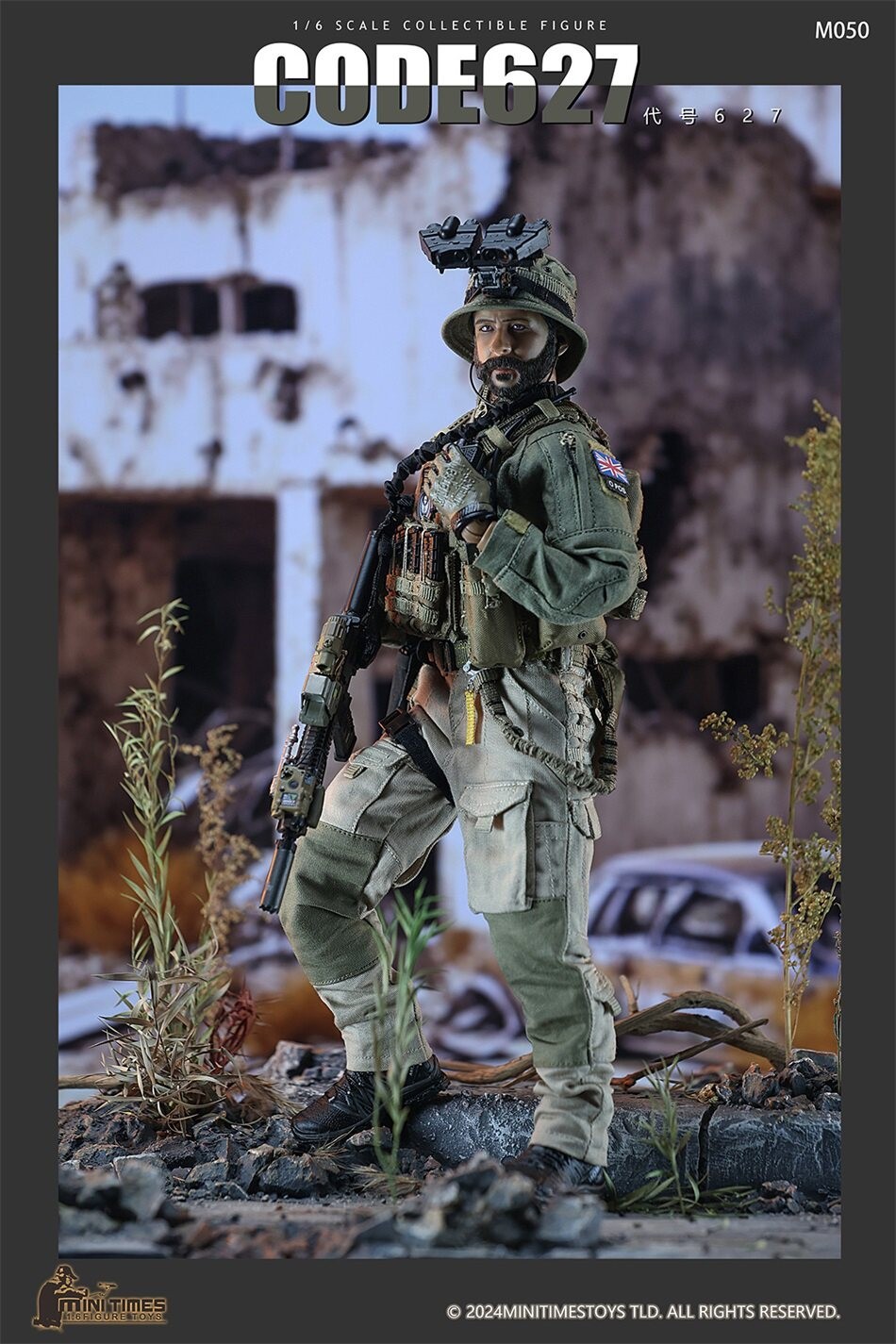 In Stock New Mini Times Toys M050 MODERN BATTLEFIELD SAS Cpt. Price 1/6 Figure