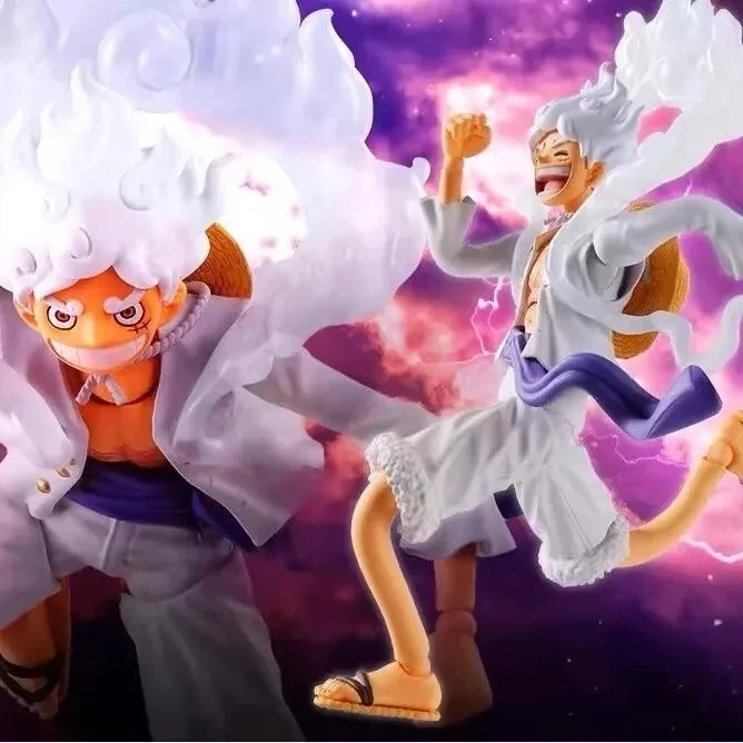 BANDAI S.H. Figuarts Monkey D. Luffy Gear 5 OnePiece Action Figure Toy Gift New