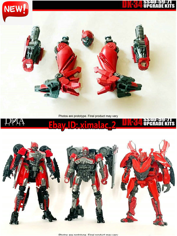 DNA DK-34 upgrade kit for Studio Series ss40/59/71 Shatter Dino Transforms TOY