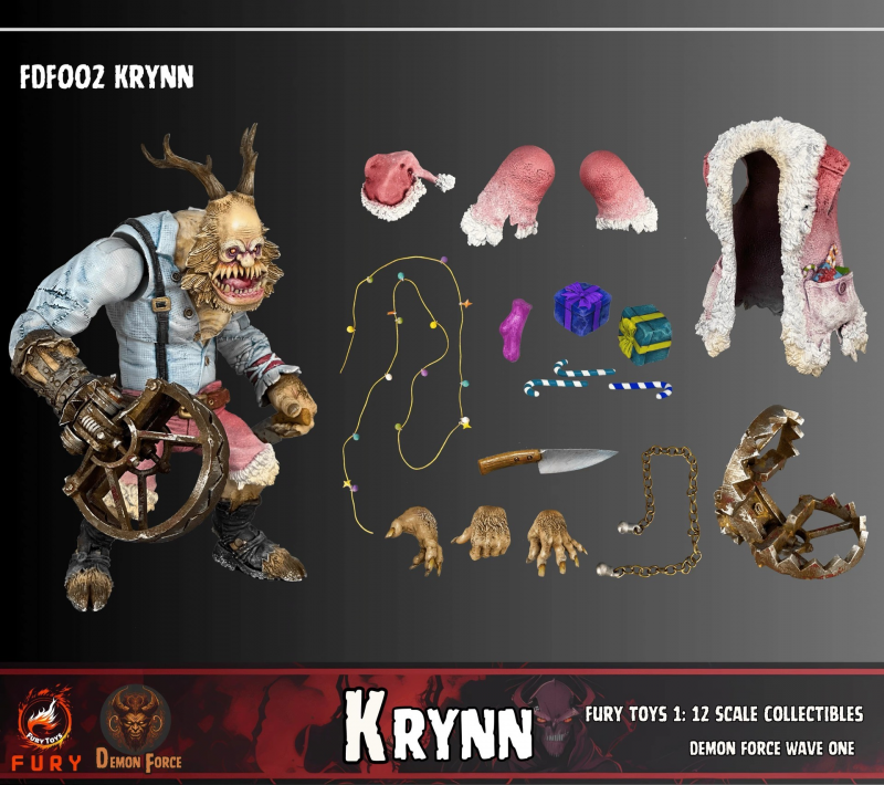 Fury Toys Demon Force FDF002 Krynn 1/12 Scale Action Figure Gift In Stock