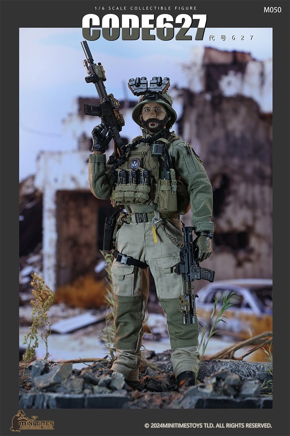 In Stock New Mini Times Toys M050 MODERN BATTLEFIELD SAS Cpt. Price 1/6 Figure