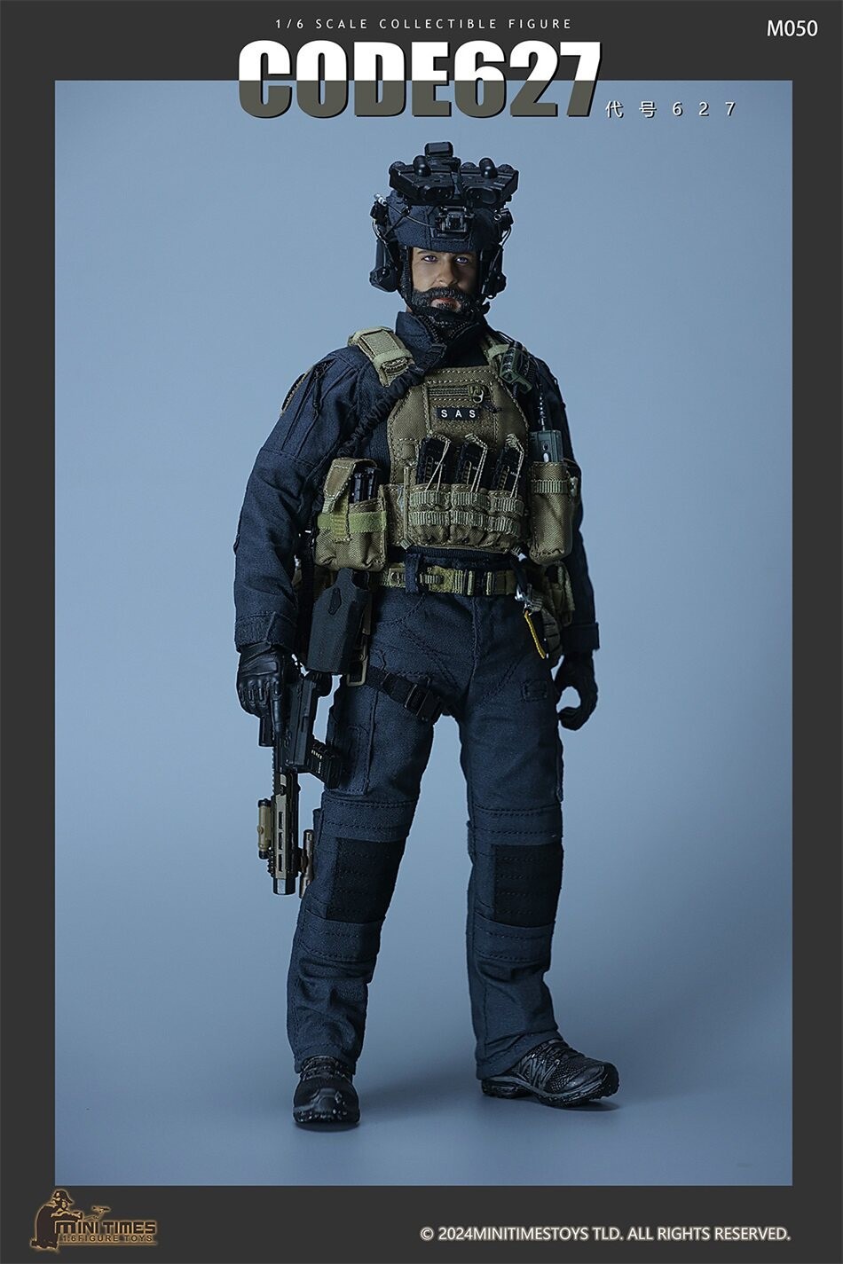 In Stock New Mini Times Toys M050 MODERN BATTLEFIELD SAS Cpt. Price 1/6 Figure