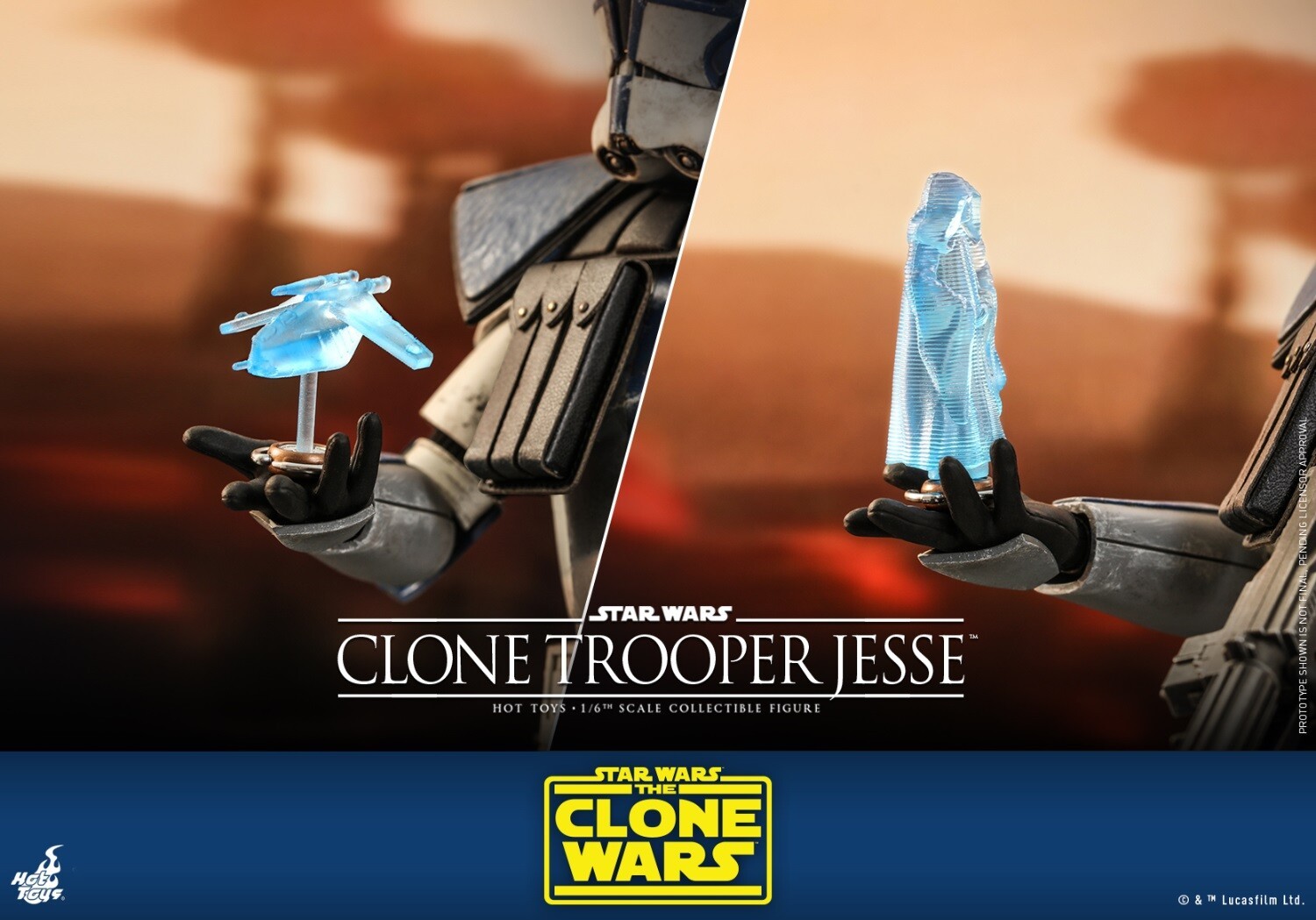 Ready! Hot Toys TMS064 STAR WARS: THE CLONE WARS 1/6 CLONE TROOPER JESSE Figure