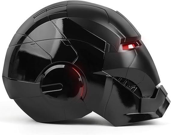 Iron Man Mk5 Black 1:1 Helmet Wearable Voice-control Open&amp;close Cosplay Boxed