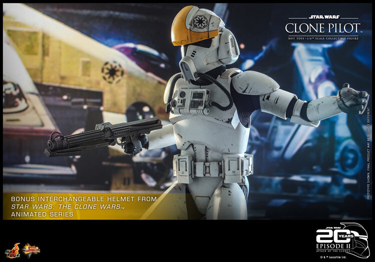 New Hot Toys MMS648 STAR WARS II: ATTACK OF THE CLONES 1/6 CLONE PILOT In Stock