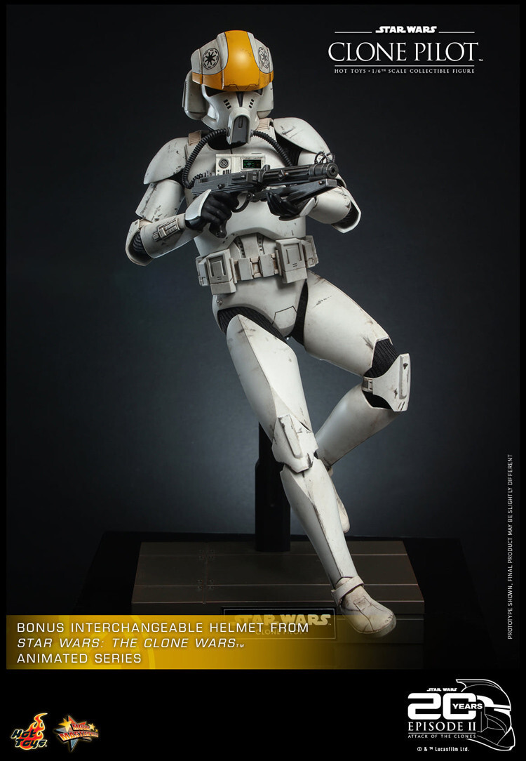 New Hot Toys MMS648 STAR WARS II: ATTACK OF THE CLONES 1/6 CLONE PILOT In Stock