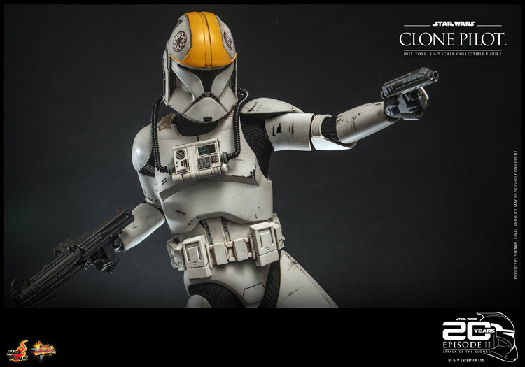 New Hot Toys MMS648 STAR WARS II: ATTACK OF THE CLONES 1/6 CLONE PILOT In Stock