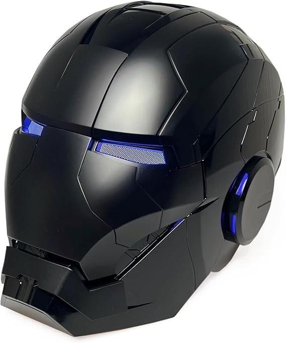 Iron Man Mk5 Black 1:1 Helmet Wearable Voice-control Open&amp;close Cosplay Boxed