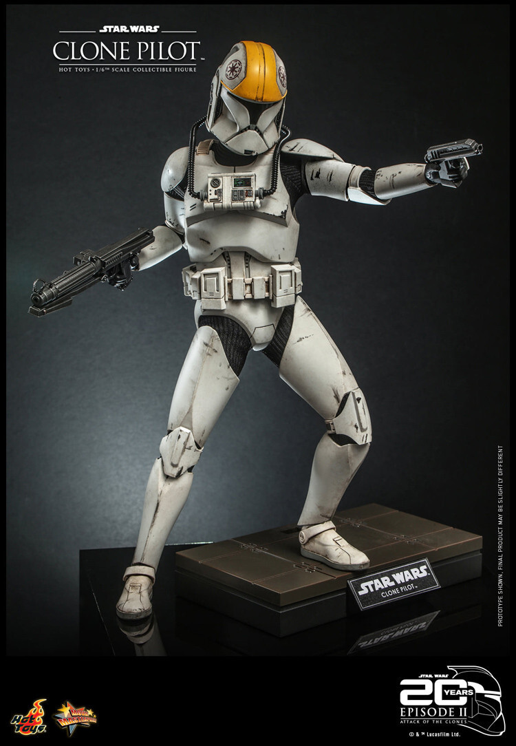 New Hot Toys MMS648 STAR WARS II: ATTACK OF THE CLONES 1/6 CLONE PILOT In Stock
