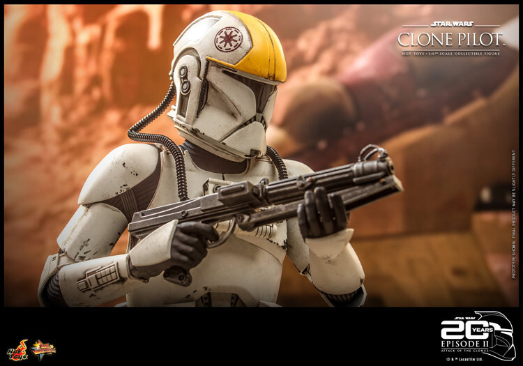 New Hot Toys MMS648 STAR WARS II: ATTACK OF THE CLONES 1/6 CLONE PILOT In Stock