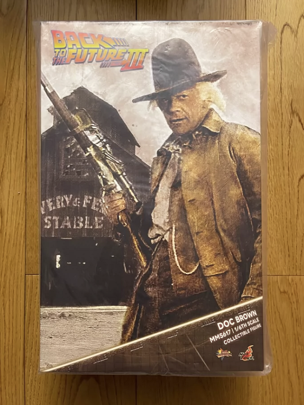 Ready! New Hot Toys MMS617 Back to the Future Part III 1/6 Doc Brown Figure