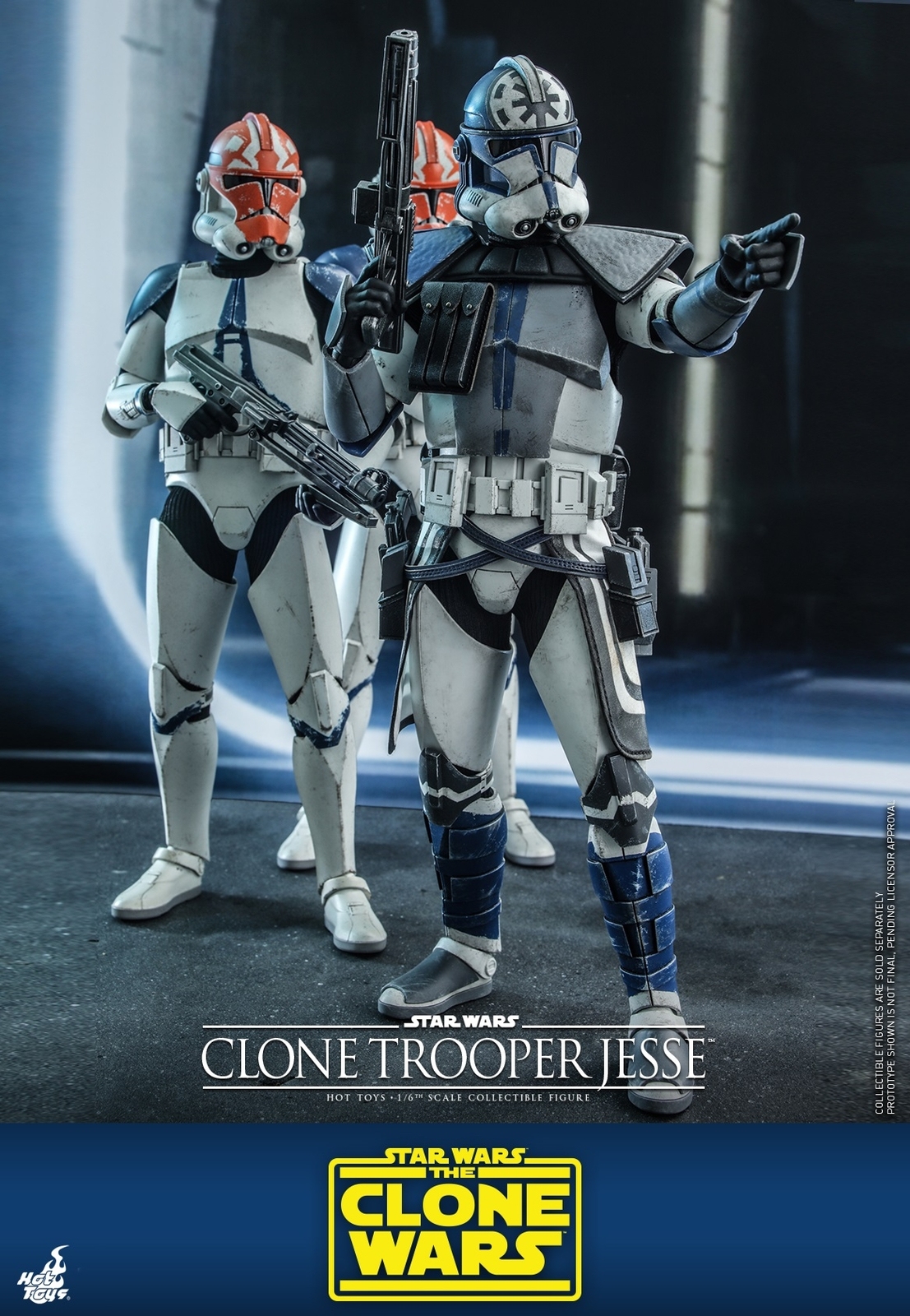 Ready! Hot Toys TMS064 STAR WARS: THE CLONE WARS 1/6 CLONE TROOPER JESSE Figure