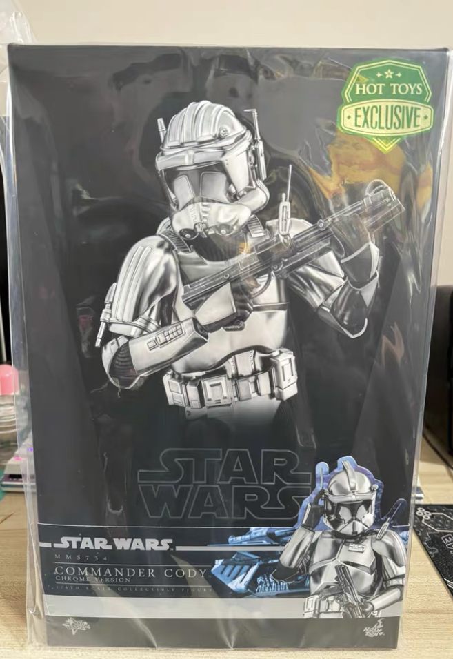 Hot Toys MMS734 Star Wars III Revenge of the Sith Commander Cody Chrome Ver. New