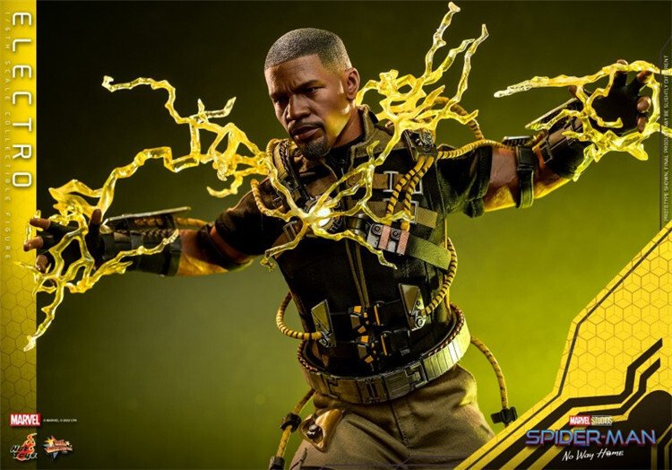 In Hand! New Hot Toys MMS644 SPIDER-MAN: NO WAY HOME 1/6 ELECTRO Action Figure