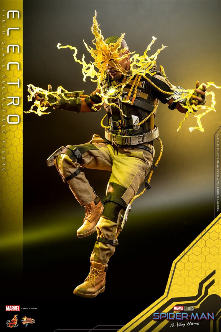 In Hand! New Hot Toys MMS644 SPIDER-MAN: NO WAY HOME 1/6 ELECTRO Action Figure