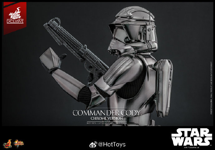 Hot Toys MMS734 Star Wars III Revenge of the Sith Commander Cody Chrome Ver. New
