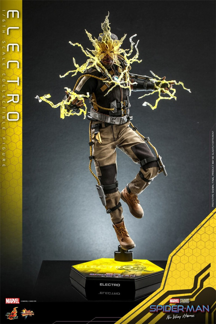 In Hand! New Hot Toys MMS644 SPIDER-MAN: NO WAY HOME 1/6 ELECTRO Action Figure
