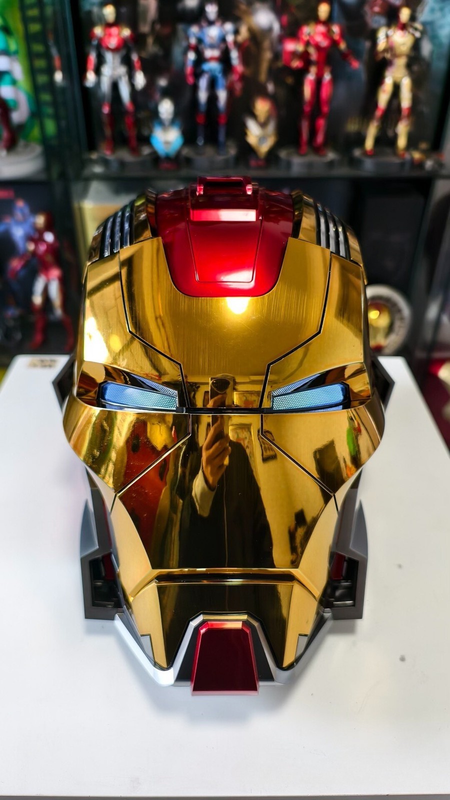 Iron Man MK17 Heart breaker Helmet 1/1 Wearable English Voice-controll Mask Toy