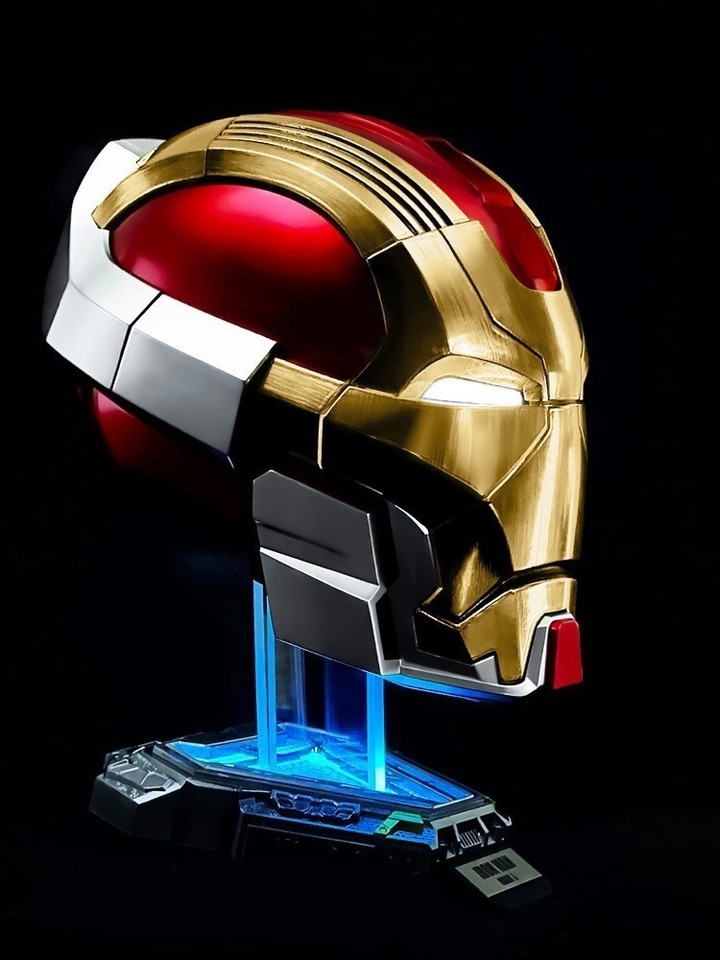 Iron Man MK17 Heart breaker Helmet 1/1 Wearable English Voice-controll Mask Toy