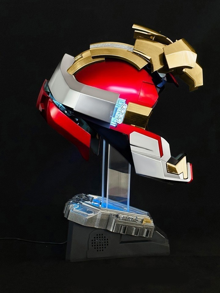 Iron Man MK17 Heart breaker Helmet 1/1 Wearable English Voice-controll Mask Toy