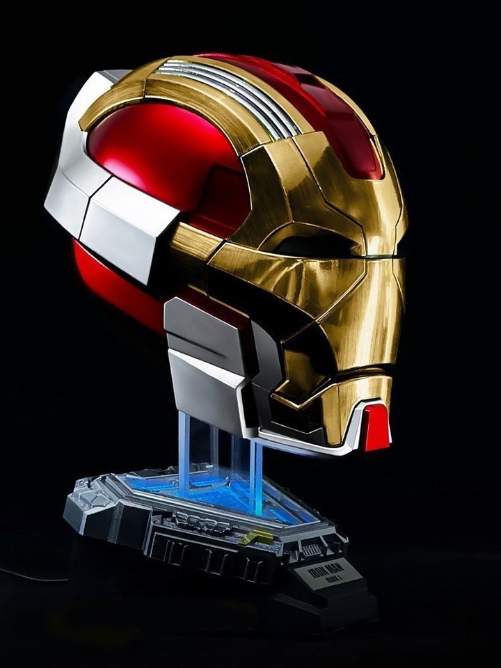 Iron Man MK17 Heart breaker Helmet 1/1 Wearable English Voice-controll Mask Toy