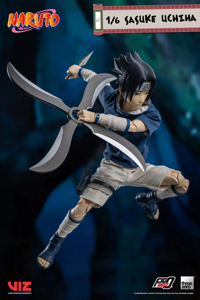 Threezero Naruto Figzero Sasuke Uchiha 1/6 Action Figure