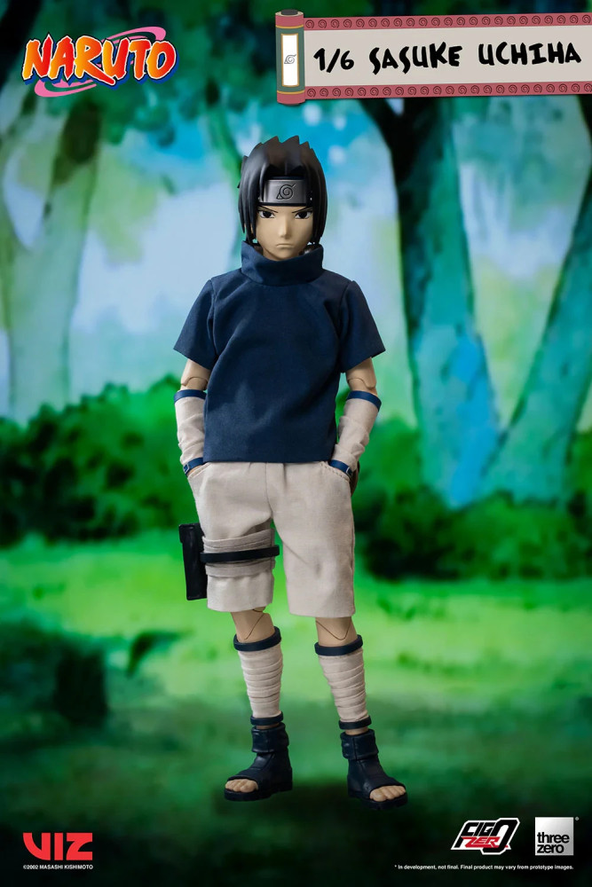 Threezero Naruto Figzero Sasuke Uchiha 1/6 Action Figure