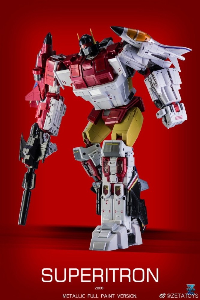 In Stock New Zeta Toys ZB-06 Superion Metallic Full Paint Version Full Set Box