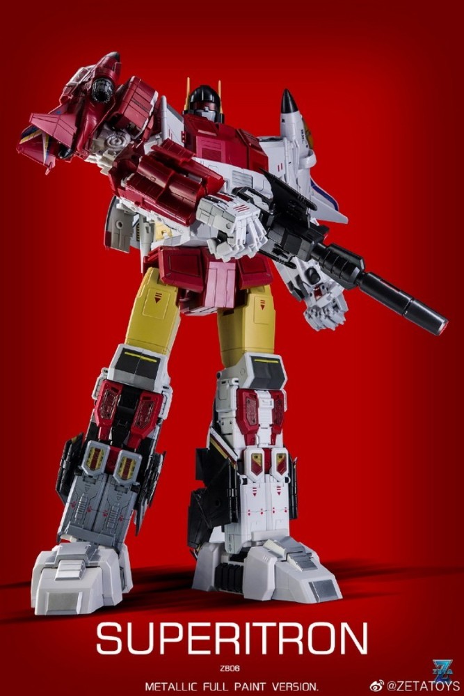 In Stock New Zeta Toys ZB-06 Superion Metallic Full Paint Version Full Set Box