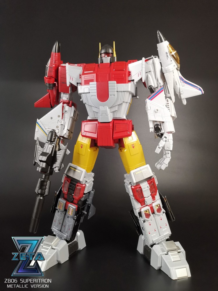 In Stock New Zeta Toys ZB-06 Superion Metallic Full Paint Version Full Set Box