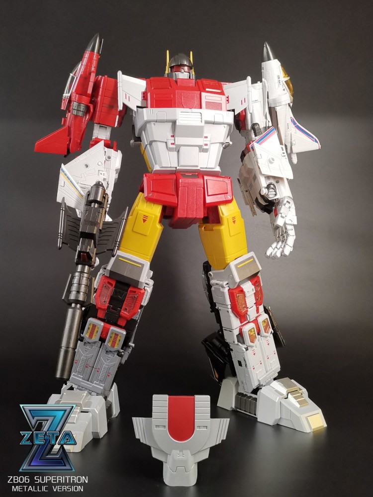 In Stock New Zeta Toys ZB-06 Superion Metallic Full Paint Version Full Set Box