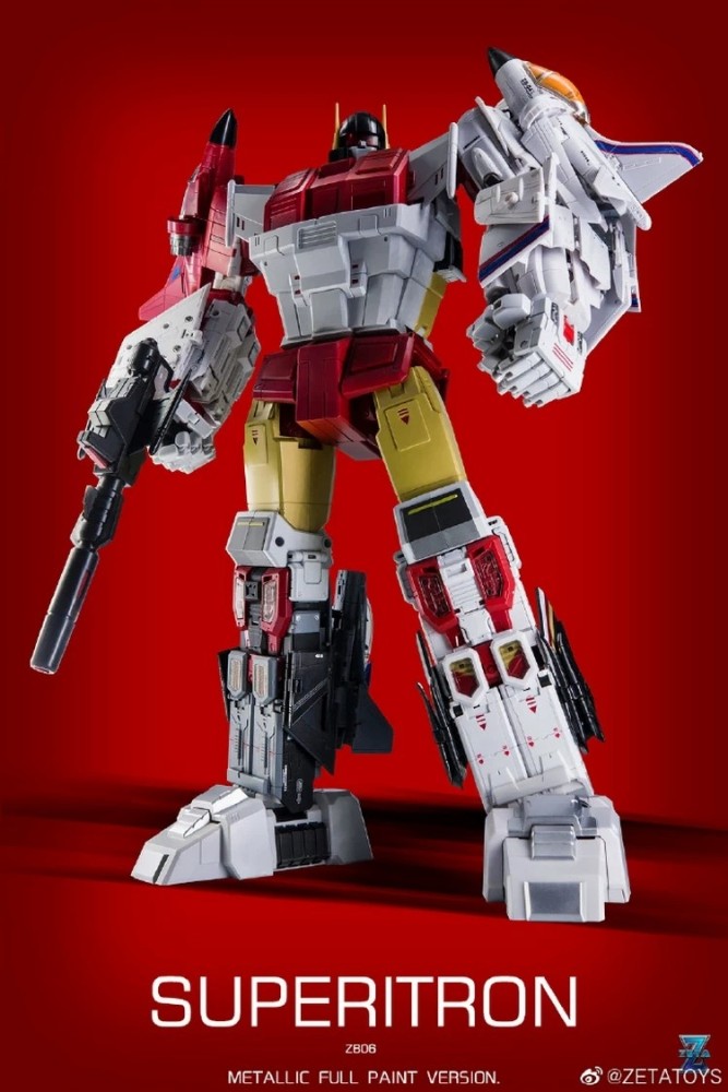 In Stock New Zeta Toys ZB-06 Superion Metallic Full Paint Version Full Set Box