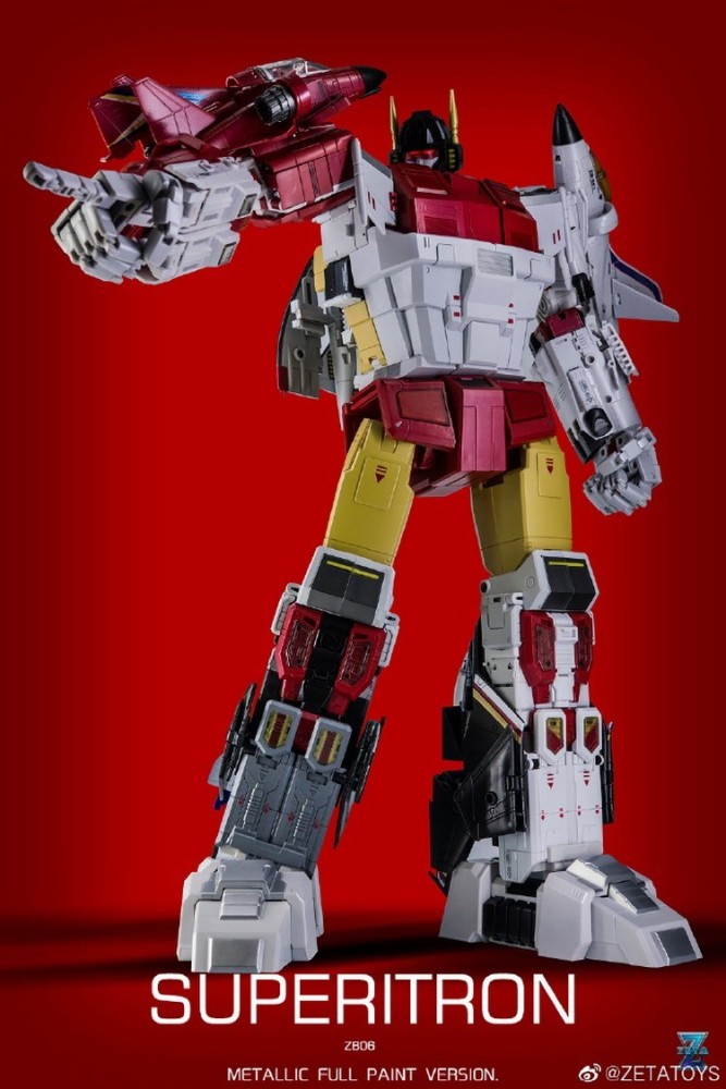 In Stock New Zeta Toys ZB-06 Superion Metallic Full Paint Version Full Set Box