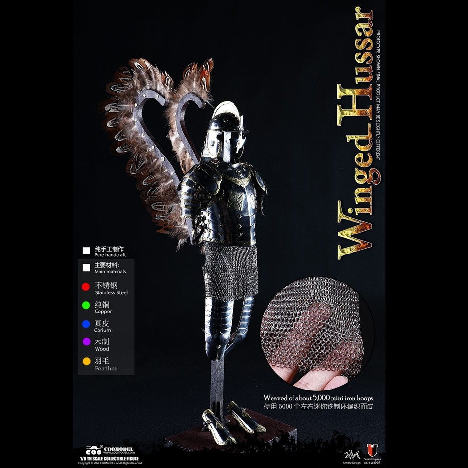 New COOMODEL SE096 1/6 Series of Empires Winged Hussar Figure Masterpiece Ver.