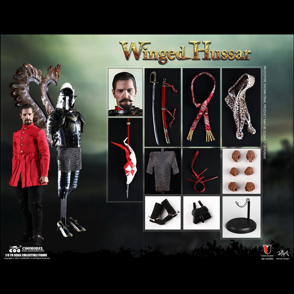 New COOMODEL SE096 1/6 Series of Empires Winged Hussar Figure Masterpiece Ver.