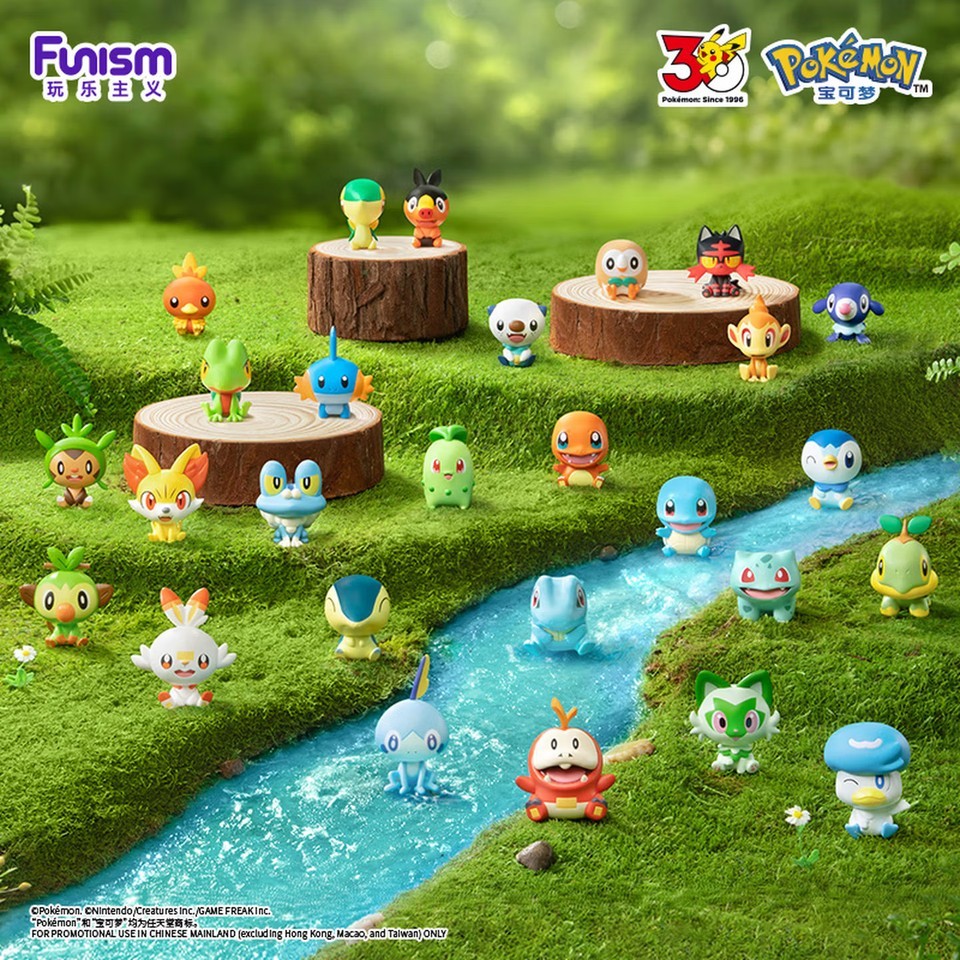 Funism Pokémon Palmsize Wonders 30th Anniv First Partner Series Blind Box New