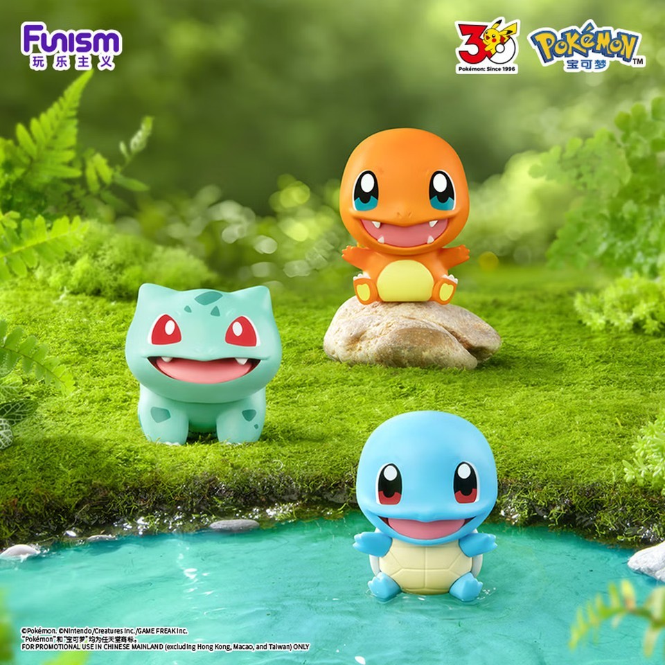 Funism Pokémon Palmsize Wonders 30th Anniv First Partner Series Blind Box New
